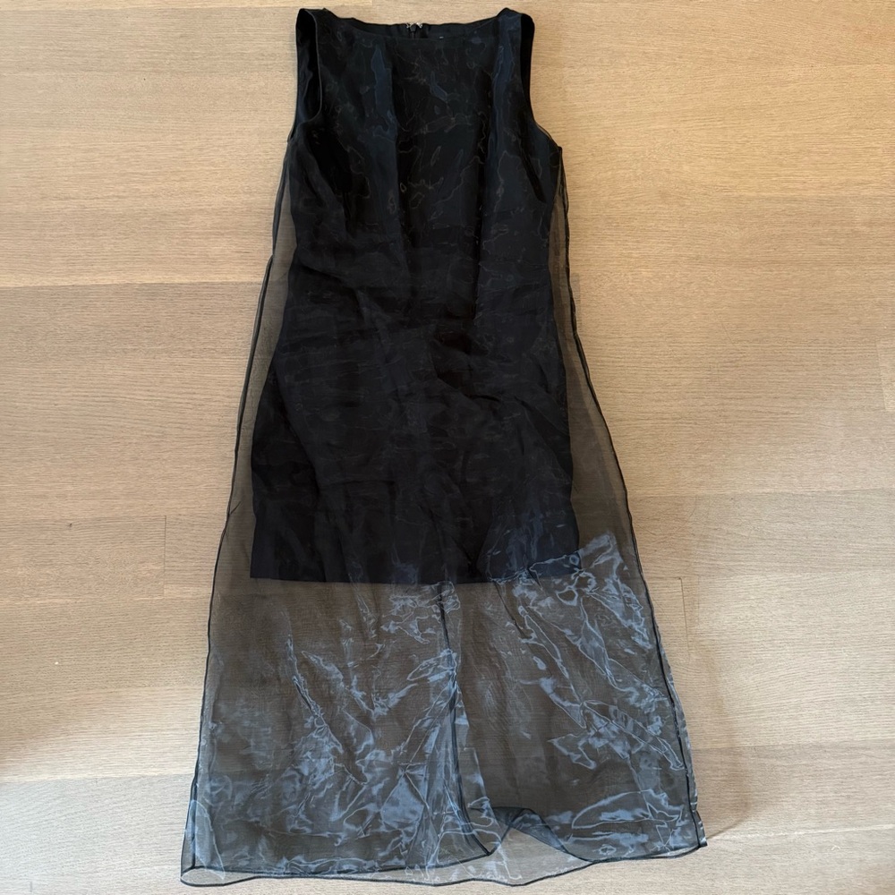 Theory Organza Overlay Dress